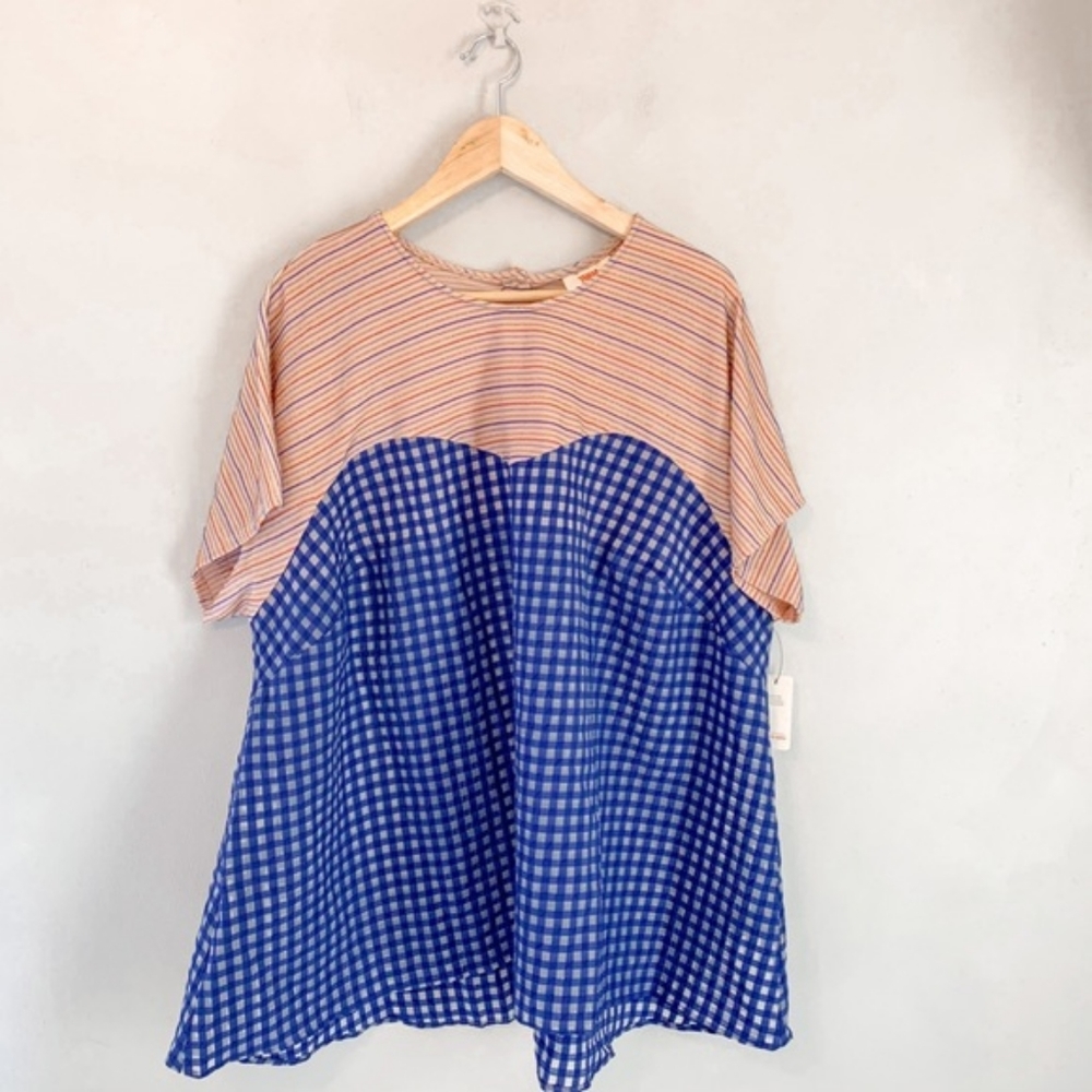 Tamara Malas Gingham Blue Tunic